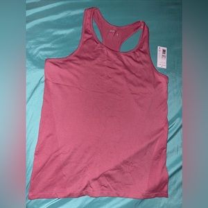 Jockey Essentials Women’s Sz M Seamless Textured Tank Top Mesa Rose Pink Jersey